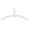 Ekena Millwork Archdale Architectural Grade PVC Gable Bracket, 96"W x 40"H x 2"D x 6"F, 10/12 Pitch GBP096X40X0206ARC00 - alternate 3